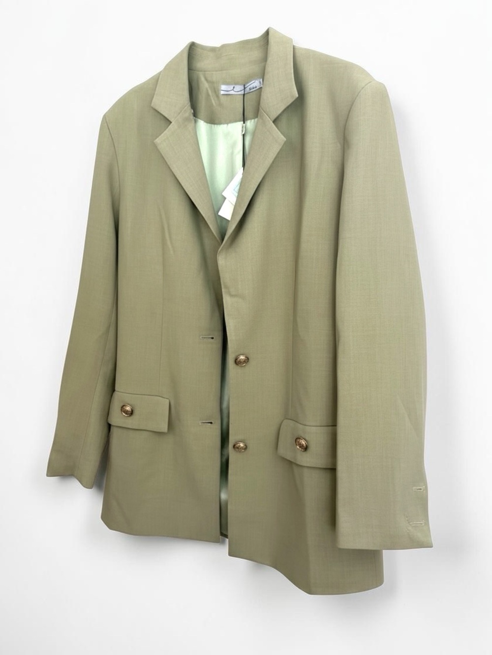 By Egreis Light Olive Green Classic Blazer- NWT